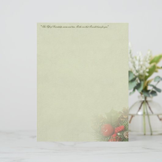 クリスマスホールピースの中心にある文房具 (スタンド正面)