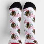 クリスマスボアベビーヤギの願い靴下 ソックス (上部)