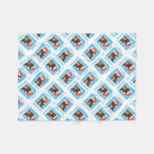 クリスマスボイキンスパニエル犬 フリースブランケット (正面(横))