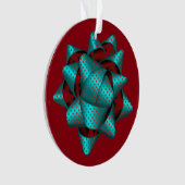 クリスマスボウかわいらしアクリルオーナメント オーナメント (正面)