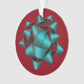 クリスマスボウかわいらしアクリルオーナメント オーナメント (正面)