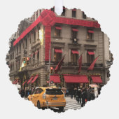 クリスマスボウオンフィフスアベニューヨークシティNYC オーナメントカード (正面)