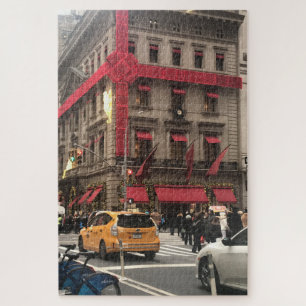 クリスマスボウオンフィフスアベニューヨークシティNYC ジグソーパズル