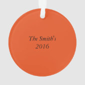 クリスマスボウオーナメントカスタマイズよ オーナメント (裏面)