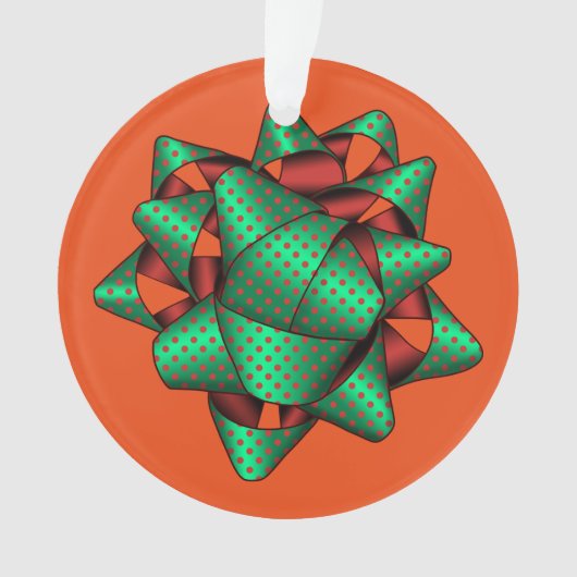 クリスマスボウオーナメントカスタマイズよ オーナメント (正面)