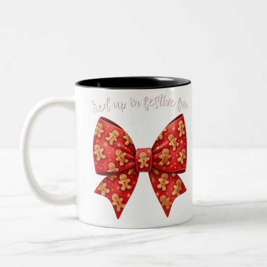 クリスマスボウクリスマスジンジャーパンボウフェスティバル ツートーンマグカップ (左)