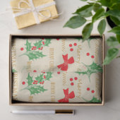 クリスマスボウズとホリー 薄葉紙 (ギフト)