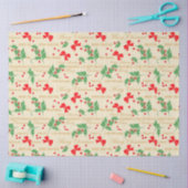 クリスマスボウズとホリー 薄葉紙 (クラフト)