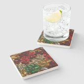 クリスマスボウズカラフルフェスティバルホリデイ ストーンコースター (横)