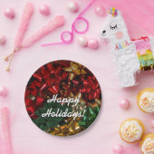 クリスマスボウズカラフルフェスティバルホリデイ ペーパープレート (パーティー)