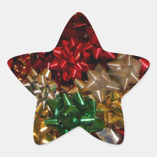 クリスマスボウズカラフルフェスティバルホリデイ 星シール (正面)