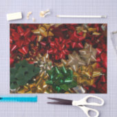 クリスマスボウズカラフルフェスティバルホリデイ 薄葉紙 (クラフト)