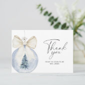 クリスマスボウボールブライダルシャワーサンキューカード カード (スタンド正面)