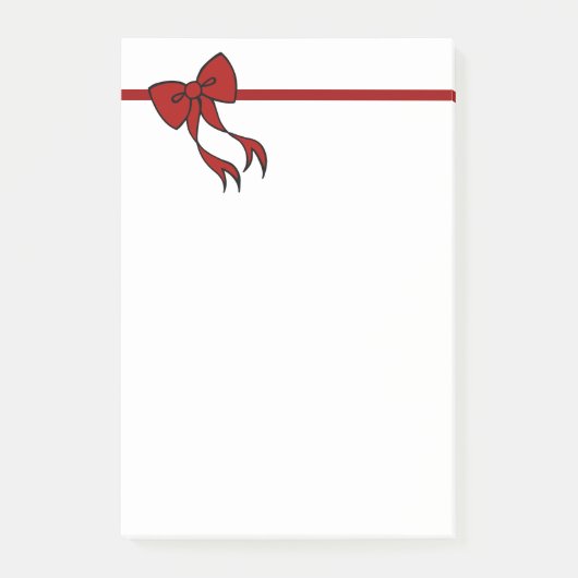 クリスマスボウポストItノート贈り物 ポストイット (正面)