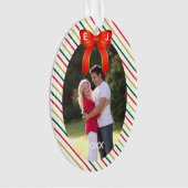 クリスマスボウモノグラム オーナメント (正面)