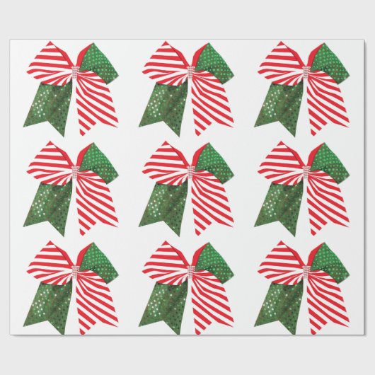 クリスマスボウラッピング紙 ラッピングペーパー (フラット)