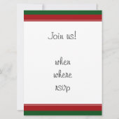 クリスマスボウリングストライク 招待状 (裏面)