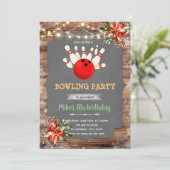 クリスマスボウリングパーティー 招待状 (スタンド正面)
