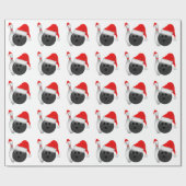 クリスマスボウリングボールとピン ラッピングペーパー (フラット)