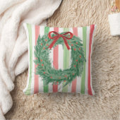 クリスマスボウリースウォーターカラー装飾用クッション クッション (ブランケット)