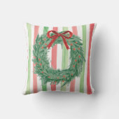 クリスマスボウリースウォーターカラー装飾用クッション クッション (裏面)