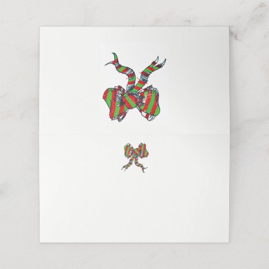 クリスマスボウ座席表 プレイスカード (外部開封)