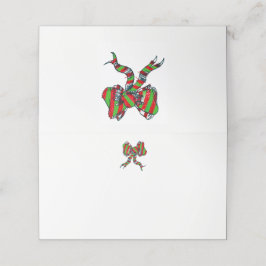 クリスマスボウ座席表 プレイスカード