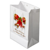 クリスマスボウ抱き枕 ミディアムペーパーバッグ (正面アングル)