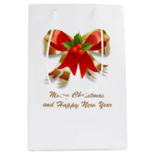 クリスマスボウ抱き枕 ミディアムペーパーバッグ (正面)