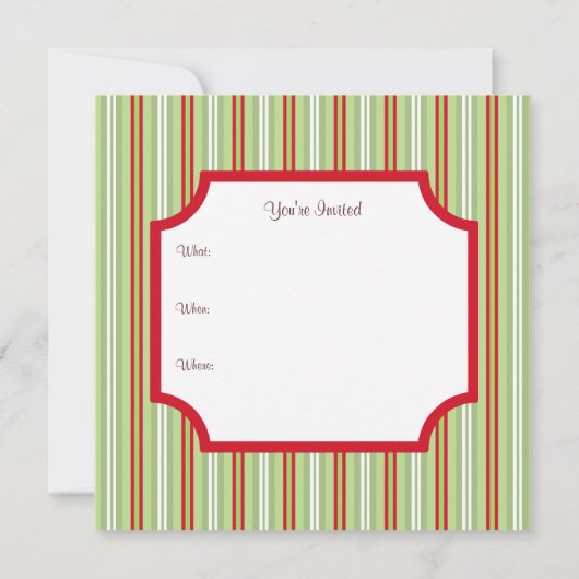 クリスマスボウ招待状 招待状 (裏面)