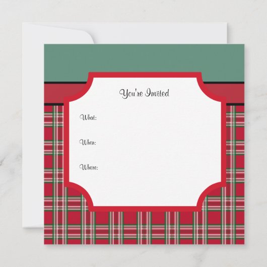 クリスマスボウ招待状 招待状 (裏面)