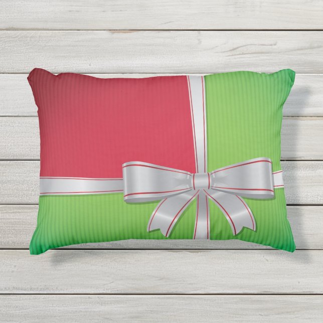 クリスマスボウ アウトドアクッション (正面)