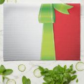 クリスマスボウ キッチンタオル (折り畳み)