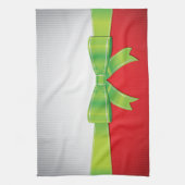 クリスマスボウ キッチンタオル (縦)