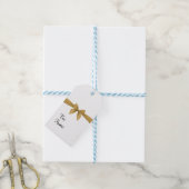 クリスマスボウ ギフトタグ (より糸付き)