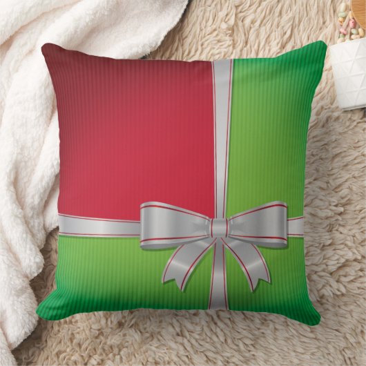 クリスマスボウ クッション (ブランケット)