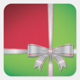 クリスマスボウ スクエアシール