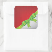 クリスマスボウ スクエアシール (バッグ)