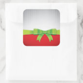 クリスマスボウ スクエアシール (バッグ)