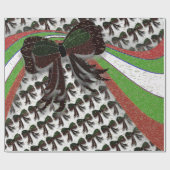 クリスマスボウ – ラッピングペーパー (フラット)