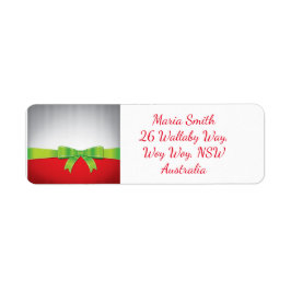 クリスマスボウ ラベル