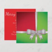 クリスマスボウ 招待状 (正面/裏面)