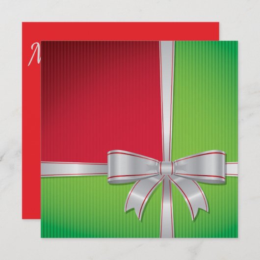 クリスマスボウ 招待状 (正面/裏面)