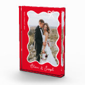 クリスマスボウ | 赤い波状のフォトフレーム フォトブロック (右)