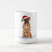 クリスマスボクサー犬クリスマス動物愛玩動物愛玩具所有者 コーヒーマグカップ (中央)
