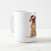 クリスマスボクサー犬クリスマス動物愛玩動物愛玩具所有者 コーヒーマグカップ (正面左)