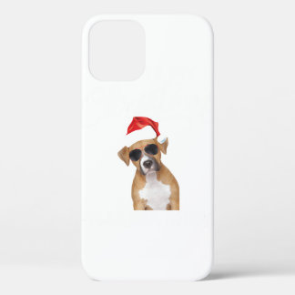 クリスマスボクサー犬クリスマス動物愛玩動物愛玩具所有者 iPhone 12ケース