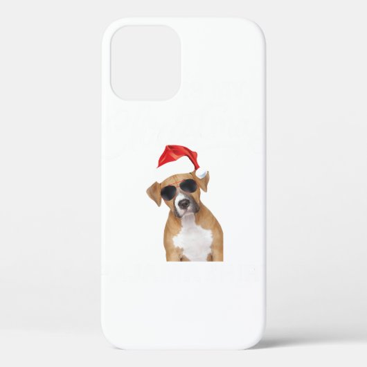 クリスマスボクサー犬クリスマス動物愛玩動物愛玩具所有者 Case-Mate iPhoneケース (裏面)