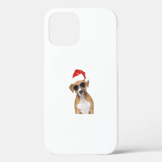 クリスマスボクサー犬クリスマス動物愛玩動物愛玩具所有者 iPhone 12ケース