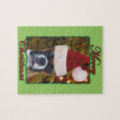 クリスマスボクサー犬 ジグソーパズル (横)